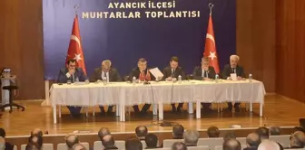 Ayancık'ta Muhtarlar Toplantısı Gerçekleşti