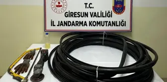 Giresun'da Kablo Hırsızlığı: Bir Tutuklama