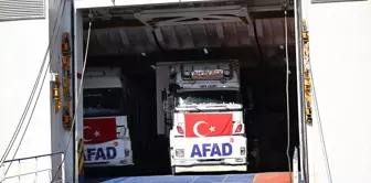 AFAD'ın gönderdiği insani yardım malzemeleri Lübnan'a ulaştı