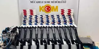 Samsun'da Ruhsatsız Silah ve Kaçak Makaron Operasyonu