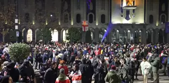 Gürcistan'da Ab Üyeliği İçin Müzakerelerin Askıya Alınmasına Karşı Protestolar Devam Ediyor