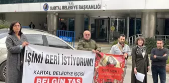 Kartal Belediyesi'nde İşten Çıkarılan İşçi Protesto Etti