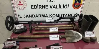 Edirne'de Kaçak Kazı Yapan Çift Gözaltına Alındı