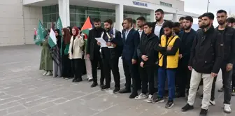 Şırnak'ta Üniversite Öğrencilerinden İsrail Protestosu