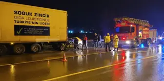 Samsun'da Tıra Çarpan Otomobilin Sürücüsü Hayatını Kaybetti