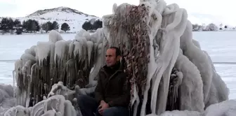 Çıldır Gölü'nde Kış Manzarası Kutup Görünümleriyle Yarışıyor