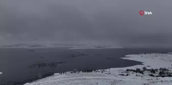 Bahçelik Barajı'nda Kış Güzellikleri Drone İle Görüntülendi