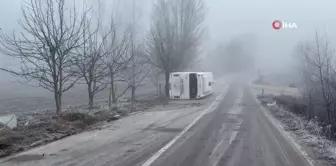 Bolu'da İşçi Servisi Devrildi: 9 Yaralı