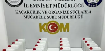 Samsun'da Kaçak Alkol Operasyonu: 80 Litre Etanol Ele Geçirildi