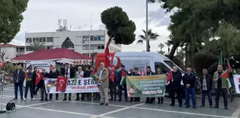 Alanya'da Dünya Şehit Çocuklar Günü'nde İsrail Saldırıları Protesto Edildi