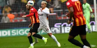 Galatasaray, Kayserispor'u 2-1 Önde Tamamladı