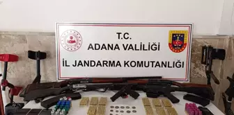 Adana'da Jandarmadan Operasyon: 5 Ruhsatsız Silah Ele Geçirildi