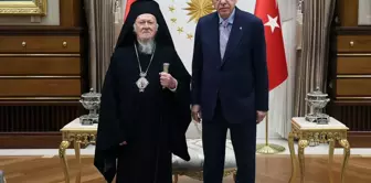 Cumhurbaşkanı Erdoğan, Fener Rum Patriği Bartholomeos'u Kabul Etti