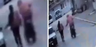 Yolda yürürken bisikletli saldırganın tacizine uğradı