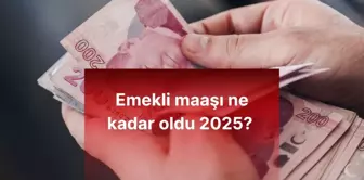 Emekli maaşı ne kadar oldu 2025? 2025'te emekli maaşı kaç TL oldu?