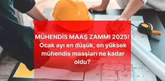 MÜHENDİS MAAŞ ZAMMI 2025! Ocak ayı en düşük, en yüksek mühendis maaşları ne kadar oldu? Mühendis güncel zamlı maaşı kaç TL oldu?