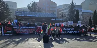 Erzurum'da Sağlık Çalışanlarından Gazze İçin Sessiz Yürüyüş