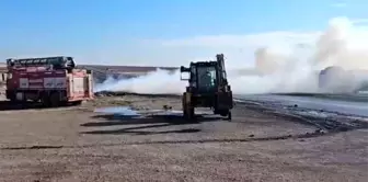 Mardin'de Seyir Halindeki Tır Yangın Çıkardı