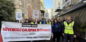 İzmir Büyükşehir Belediyesi Taşeron İşçileri Eylemde