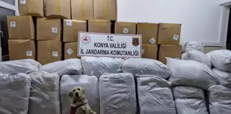 Konya'da Bandrolsüz 1822 Kilogram Kıyılmış Tütün Ele Geçirildi