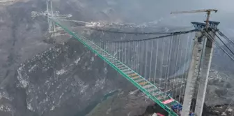 The world's highest bridge, standing at a height of 620 meters, is opening this year.