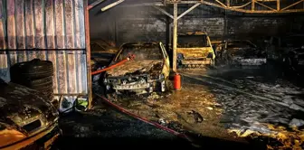 The car dealership was reduced to ashes! 10 vehicles became unusable.