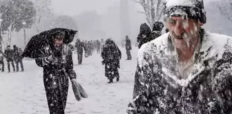 Istanbul's chronic problem of traffic is also affected by snowfall.