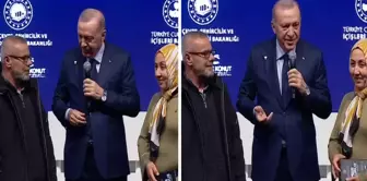 President Erdoğan could not remain indifferent when he heard the profession of the earthquake survivor he called to the stage.