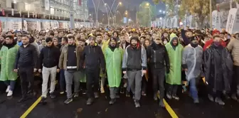 A silent march in Hatay, where the earthquake caused the greatest destruction.