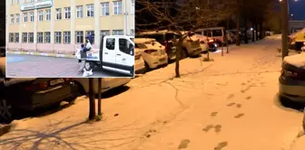 Two different snow scenes in Istanbul.