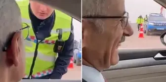 The gendarmerie encountered the minister during a road check, and what happened when they didn't recognize him was amusing.