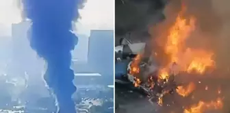 Disaster in Brazil! A plane crashed onto vehicles in traffic.