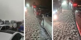 Next to Istanbul! Hundreds of vehicles stranded in the snow.