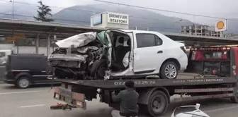 A car that lost control crashed into a metro station in Bursa: The driver lost their life.