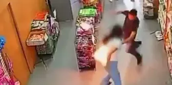 A woman's phone exploded in her back pocket at a supermarket in Brazil.