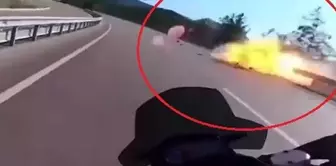 The motorcycle accident in which the police officer lost his life is captured on helmet camera: He went on Friday.