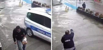 A beggar pretending to be disabled in Sakarya ran away quickly upon seeing the municipal police.