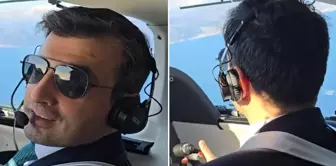 Selçuk Bayraktar took the cockpit and landed the plane: The weather is a bit rough.