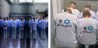 Israel released 369 Palestinians dressed in uniform with the Star of David.