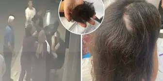 The footage of the moment when the young doctor was assaulted and had his hair pulled out has emerged.