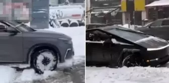 They compared TOGG and Tesla on a snowy road! Look at the result that emerged.