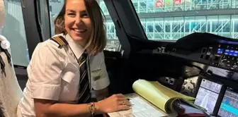 The Turkish female pilot flew the world's largest airplane.