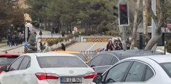 Those who saw the traffic lights were delighted! They got out of their vehicles and took photos.