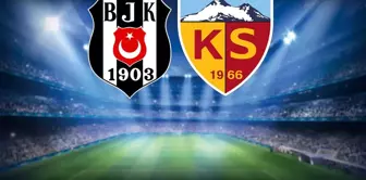 The starting lineups for the Beşiktaş-Kayserispor match have been announced.