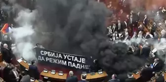 Great chaos in Serbia! Deputies threw smoke bombs into the parliament.