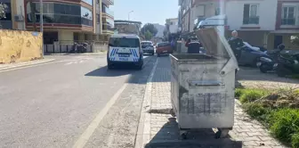 The trash container dispute ended in bloodshed; a father and his daughter were stabbed.