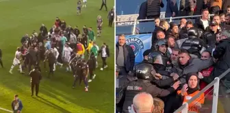 After the Eyüpspor-Konyaspor match, a fight broke out both on the field and in the stands.