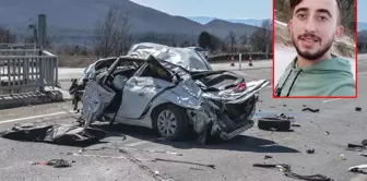 A terrible accident in Kastamonu, the car was crushed like paper.