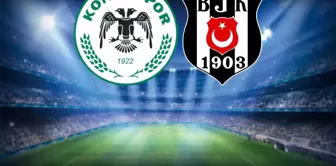 The starting lineups for the Konyaspor-Beşiktaş match have been announced.