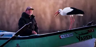 Yaren met the stork and Fisherman Adem for the 14th time.